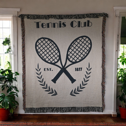 Tennis Club Woven Blankets