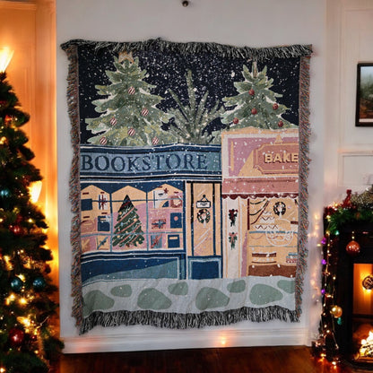 Winter Village Woven Blankets